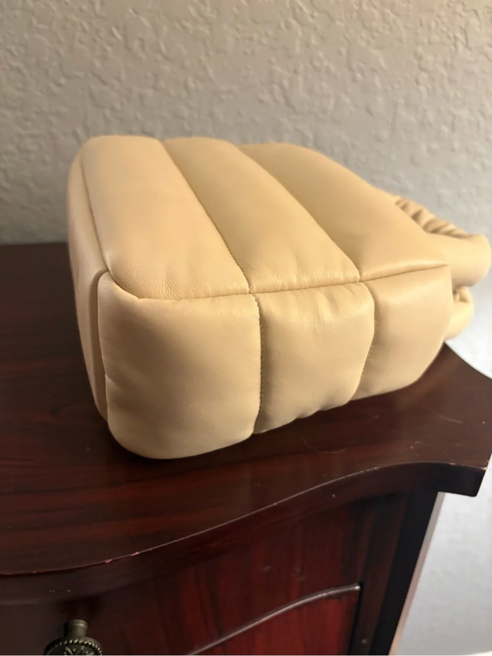Coach Padded Mini Top-Handle Bag in Cream